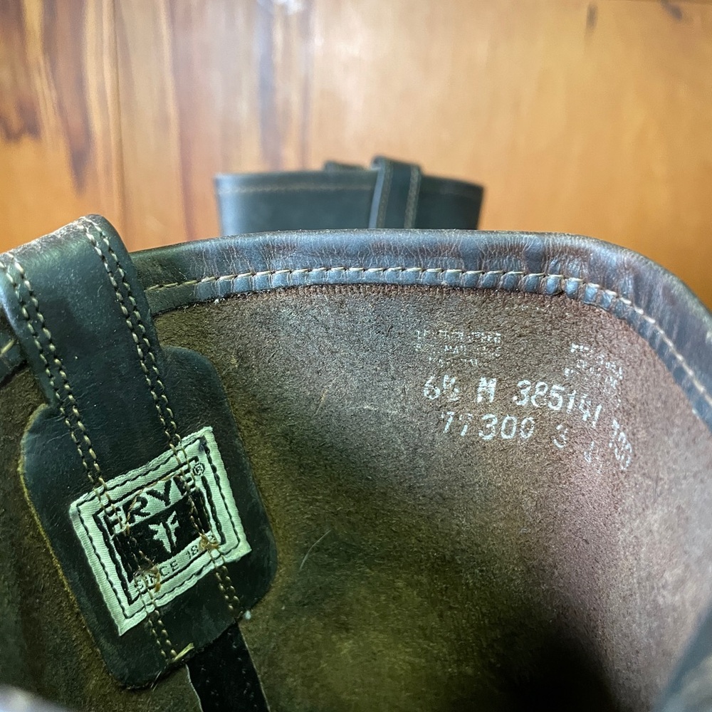 Frye Dark Brown Leather Boots - Picture 7 of 8